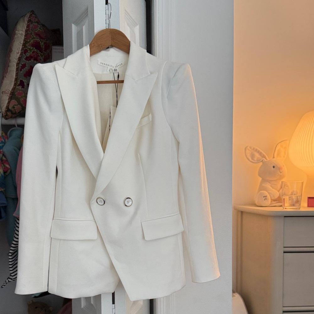 Veronica Beard Elegant White Blazer